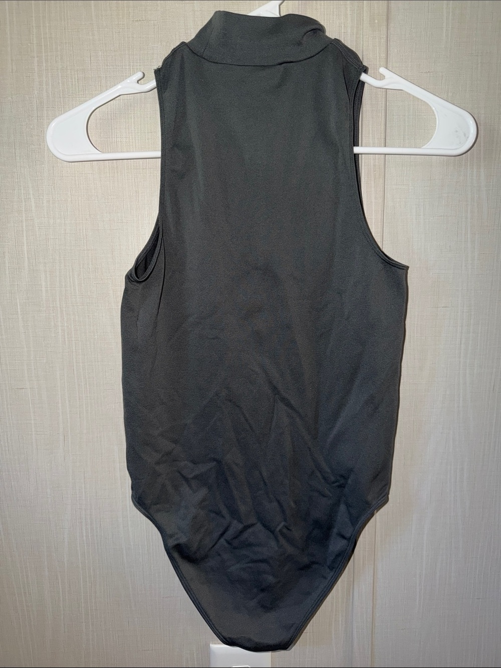 a new day Black Sleeveless Mock Neck Bodysuit
